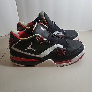 Air Jordan Flight 23 Shoes Mens 9 Black White Grey MST Red 317820-015 Sneaker
